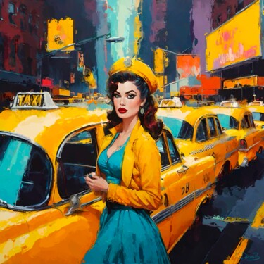 The taxi driver, beautiful girl